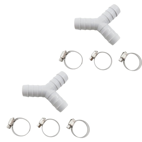 Double Connection Washing Machine Water Discharge Hose Y Shaped Design Drain Hose Extension for Multiple Appliances