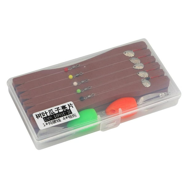 Juego de moscas atadas, cebo artificial para pesca de trucha con cucharillas y lanzador A