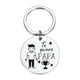 thumbnail image 2 of Llavero de papá Salvador Regalo del día con 'I Love You Dad' Acero inoxidable, 2 of 10