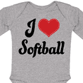 thumbnail image 4 of Inktastic Softball Sports Gift for Girls Girls Long Sleeve Baby Bodysuit, 4 of 5