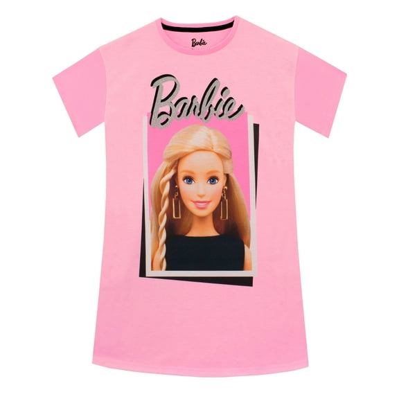 Barbie Girls Nightdress Pink Sizes 4-10