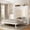 White, variant on Euroco Wood Twin Size Murphy Bed, Convertible Wall Bed, Espresso