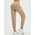 thumbnail image 2 of Baleaf Women's Fleece Lined Pants Thermal Warm High Waisted Winter Joggers Hiking Exercise Active Workout Sweatpants with Pockets Brown XL, 2 of 7