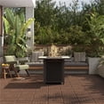 thumbnail image 3 of Yaheetech 12” x 12” Interlocking Fir Wood Tiles Indoor & Outdoor for Patio Garden, Brown, 3 of 8
