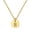 Gold B, variant on PAURO Initial Necklace for Women Letter A-Z Alphabet Circle Pendant Gold Plated Stainless Steel Simple Dainty Personalized Jewelry Gold Letter O