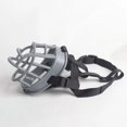 thumbnail image 1 of Comfy Soft Silicone Big Dog Muzzles for Medium Large Dogs Adjustable Strong Basket Pet Mouth Mask Labrador Pitbull Accessories ShopWise Round, 1 of 11