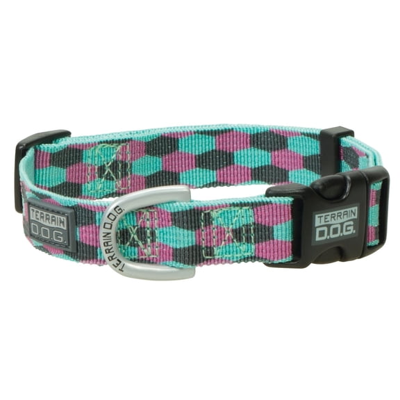 Weaver Leather Terrain D.O.G. Collar: Stylish, Durable & Comfortable for Your Pup Black/Gray Digital / 3/4" x 9"-13"/Small