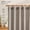 Black on Beige, variant on Linen Curtains 63" Charcoal Grey Stripe on Beige 2 Panels Back Tab Window Treatment