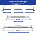 thumbnail image 3 of Heavy-Duty Car Clothes Hanger Bar Holds 50 Clothes, Telescopic Clothes Rack for Car Travel (28"-60") Fits Vehicles, SUVs, Trucks with 2 EVA Anti-Skid Pads & 2 Hook and Loop Straps（Hold Up to 70lbs）, 3 of 7