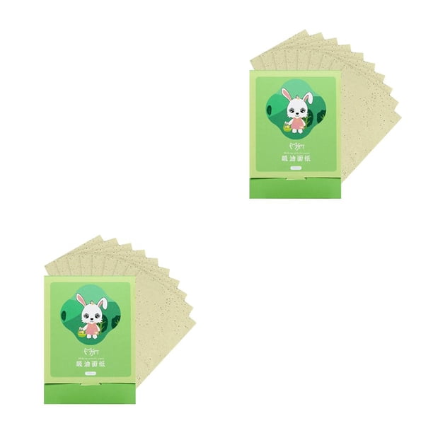 Vogacara 1 caja de papel secante, toallitas absorbentes convenientes para el control de aceite, tipo 4 Type2 NO2
