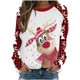 thumbnail image 1 of Sudadera Navideña Con Cuello Redondo Para Mujer, Camiseta Holgada Estampada A La Moda, Blusa de Manga Larga, Tops Informales Odeerbi ODB194668, 1 of 5