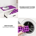 thumbnail image 7 of Yiaed Purple Black Buffalo Plaid Print Highly Absorbent Microfiber Kitchen Counter Mat, Dish Drying Pad for Dishes, Utensils, Pots and Pans, Large 18" x 24", 7 of 7