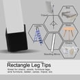 thumbnail image 7 of Unique Bargains Leg Cap Ended Tip Pad Feet Floor Protector 15Pcs 0.79" x 1.57"(20x40mm), 7 of 7