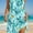 Green, variant on ZOELNIC Women's Boho Turtle Print Midi Dress Sleeveless Crew Neck, Summer Casual Beach Dress, S