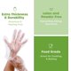 thumbnail image 2 of [500 unidades] Guantes Poliplásticos Desechables para Cocina, Preparación de Alimentos y Servicio de Alimentos - Talla Única JAMW Sencillez, 2 of 4