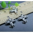 thumbnail image 3 of U8MO 8~50pc Retro Bomber Plane Alloy Charms Pendant Jewelry Making DIY 18*19mm-50pcs, 3 of 8