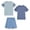 Blue/Stone, variant on Boys Activewear Set with Performance Mesh Jersey Tees and Athletic Gym Shorts 3 Piece Outfit