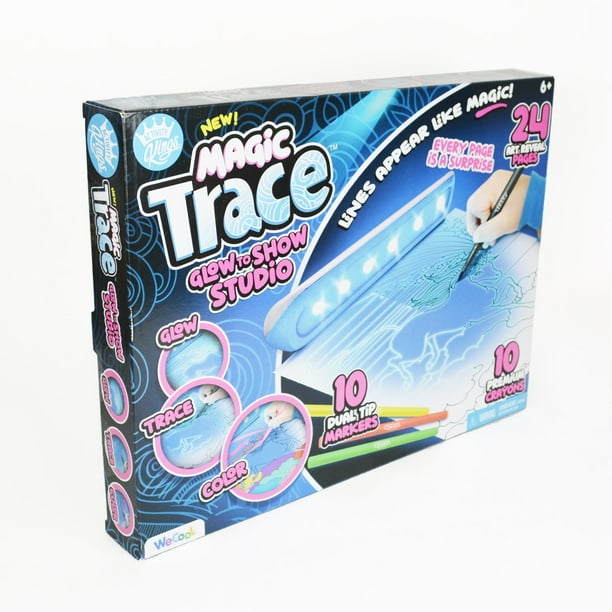 Magic Trace Glow to Show | Drawing & Coloring Activity Set | Includes