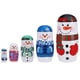 thumbnail image 3 of Bewildely Muñecos de de Navidad, regalo de muñeco de nieve apilable, artesanía hecha a mano, adornos de decoración del hogar, 5 uds. Juguetes Bewildely FN000185-00, 3 of 6