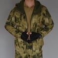 thumbnail image 1 of Chaqueta Soft Shell de piel de tiburón para exteriores para hombres y mujeres, chaqueta de montañismo táctica de camuflaje impermeable gruesa con forro polar para otoño e invierno, 1 of 6