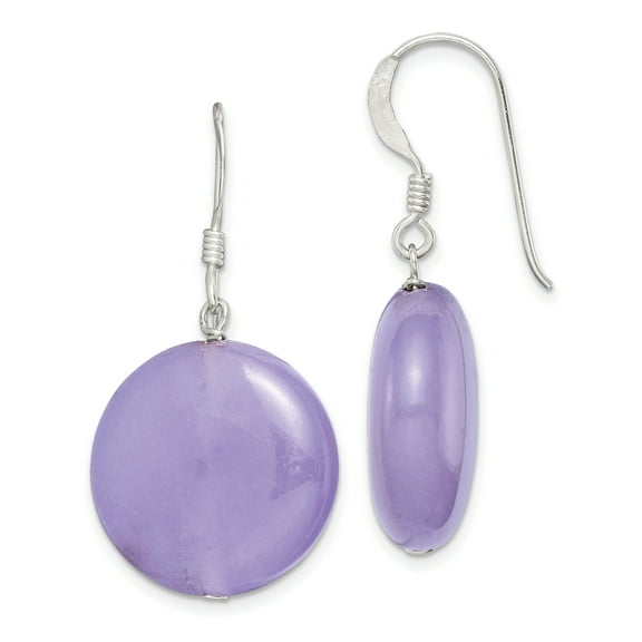 Primal Silver Sterling Silver Lavender Jade Earrings