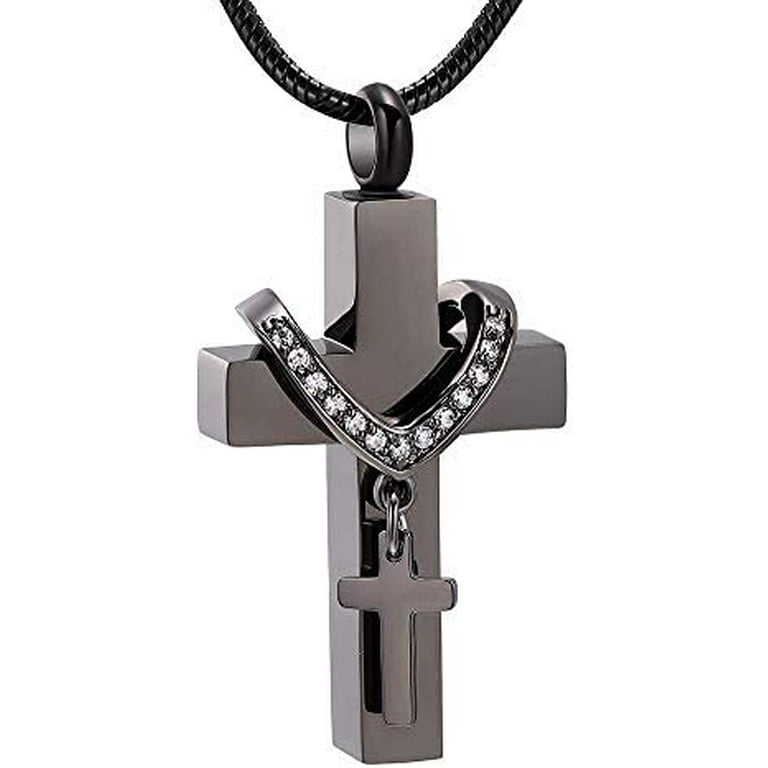 Memorial cross necklace best sale