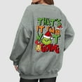 thumbnail image 4 of Long Sleeve Funny Cute Xmas Crewneck Pullover Ugly Sweatshirt Christmas Women 8-Gray M 1, 4 of 5