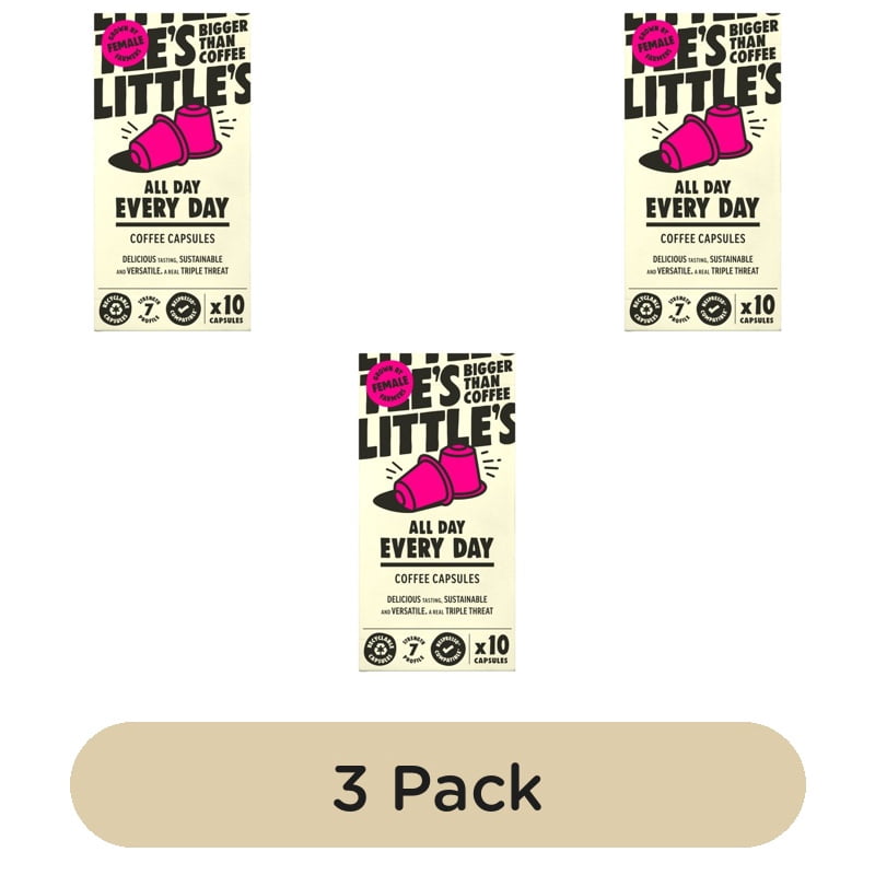 Little's All Day Every Day Nespresso Compatible Capsules, 10 pods per pack, British Import (Pack of 3)