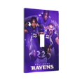 thumbnail image 2 of Panel de interruptores de pared con marco romano de cuero individual Ravens Switching Lights, interruptor de luz individual, doble o con tirador, 2 of 8
