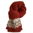thumbnail image 5 of Women's Isle Wool Knitted Scarf Artistic High End Warm Cold Weather Neck Wrap, 5 of 5