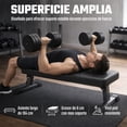 thumbnail image 3 of Banco Para Pesas Profesional Vinipiel Soporte 500 Kg Plano Gimnasio Entrenamiento, 3 of 6