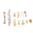 thumbnail image 1 of Anneau de Dreadlocks de Cheveux, DIY 206pcs Dreadlocks de Cheveux Anneaux de Perles en Argent Doré Réutilisables pour les Femmes, 1 of 8