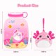 thumbnail image 5 of Tarjetas de San Valentín, paquete de 24 llaveros de peluche Axolotl para niños, 5 of 9