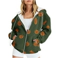 thumbnail image 1 of Chandails à Capuche Zippés pour Femmes Rabais de 50 % en Liquidation Blouse Imprimée Mode Hauts à Manches Longues Chandail Poches à Capuche, 1 of 9