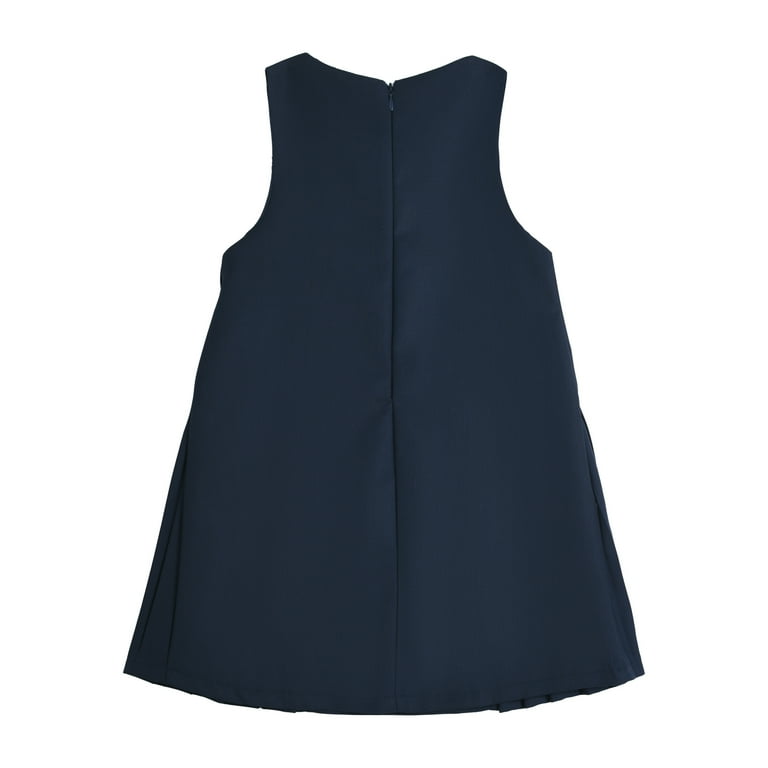 LittleSpring Toddler Girls Sleeveless Dress School Uniform Jumper Dress Navy Blue 2T Pleated Hem Back Zipper Cotton Round Bows Fashion - Walmart.com LittleSpring Toddler Girls Sleeveless Dress School Uniform Jumper Dress Navy Blue 2T Pleated Hem Back Zipper Cotton Round Bows Fashion - Walmart.com