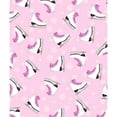 thumbnail image 2 of CafePress - Pink Ice Skating And Snowflake Print Throw Blanket - Soft Fleece Throw Blanket, 50"x60" for All Ages, 2 of 2