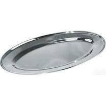 Winco OPL-20 Stainless Steel Oval Platter, 20-Inch by 13.75-Inch