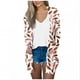 thumbnail image 1 of Mujeres de Manga Larga Tops de Impresión Casual Blusa de Bolsillo Cardigan Algodón Poliéster, Moda Señoras Top para el Uso Diario Y Casual de Primavera, 1 of 9
