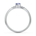 thumbnail image 4 of Bague Cœur Pierre de Naissance avec Accents d'Épaule - Saphir Bleu (Septembre), 4 of 4