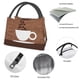 thumbnail image 4 of Balery Coffee Cafe Cup Bolsa de Aislamiento Portátil – Bolsa de Almuerzo con Forro de Aluminio Mejorado, Funda Impermeable y Fácil de Limpiar para Picnic y Caja de Almuerzo, 4 of 6