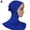 Blue, variant on 15 Colors Women's Solid Color Muslim Modal Full Cover Hijab Cap Islamic Head Wear Hat Casual Underscarf