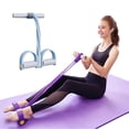 thumbnail image 3 of 21 Fitness Resistance Bands-4 Tube Pedal Ankle Puller 2025 Upgrade Stretch Bands for Exercise Sit Up Exercise Equipment AB Training Auxiliary Device Workout Equipment for Women Men, 3 of 5