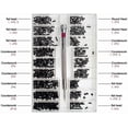 thumbnail image 1 of 500pcs Screw, Micro Screw, Black Small Screw, Carbon Steel Screws, 1 of 2
