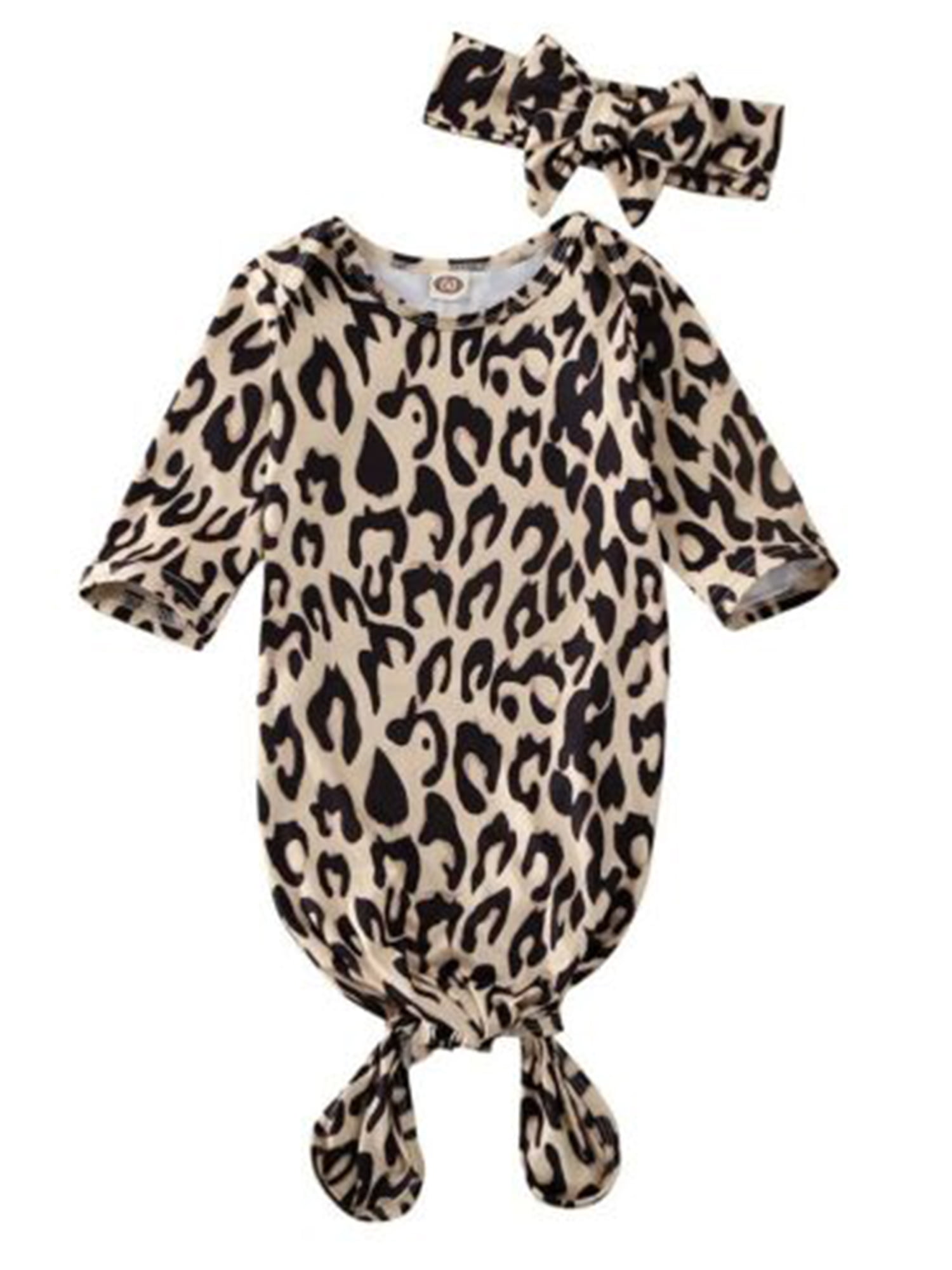 Unisex Newborn Baby Sleepwear Nightgrowns Swaddle Wrap Blanket Sleeping Bag+Headband Outfit Set