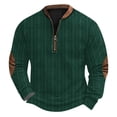 thumbnail image 2 of Blusas y camisas de manga larga con cuello redondo Sudadera con capucha de cuello redondo para hombre Jersey estampado Blusa de poliéster de manga larga para hombre, 2 of 4
