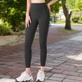 thumbnail image 3 of Women's High Waist Full-Length Workout Leggings - X Large, Black, 3 of 5