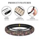 thumbnail image 4 of Balery Mushrooms Snails Butterflies Fundas elásticas antideslizantes para volante, funda protectora universal para hombre y mujer, 15 pulgadas, accesorios para coche., 4 of 6