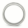 thumbnail image 2 of Titanium Roman Numerals 8mm Satin & Polished Flat Band, 2 of 7
