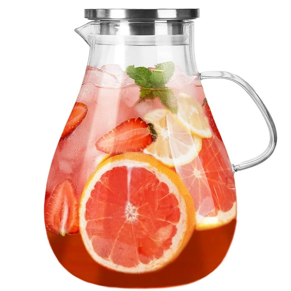 Jarra de vidrio Liuruiyu de 3,8 L de borosilicato para bebidas frías y calientes