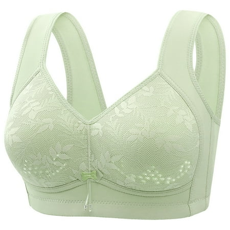 Weikingp Bras for Women  Women No Underwire Bras Full Coverage High Support Comfort Wireless Bralettes Everyday Bra Push Up Bra Plus Size Lingerie Clearance Green B